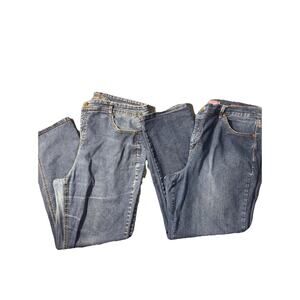 Lot of 2 Jeans Size 20W Charter Club & Gloria Vanderbilt Amanda Straight Leg